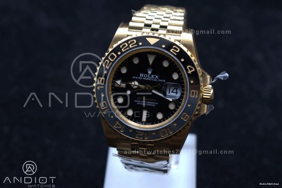YG on Master GMT Jubilee Black Dial Bracelet Edition Best II Clean CHS DD3285 928 Versatile 1:1 126718 GRNR 0919